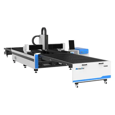 Фото MetalTec 1530C (1500W) оптоволоконный лазерный станок для резки металла с ручной сменой рабочих столов в интернет-магазине ToolHaus.ru