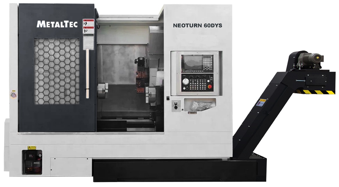 Фото MetalTec NeoTurn 60DYS - Токарный станок ЧПУ с наклонной станиной и противошпинделем в интернет-магазине ToolHaus.ru